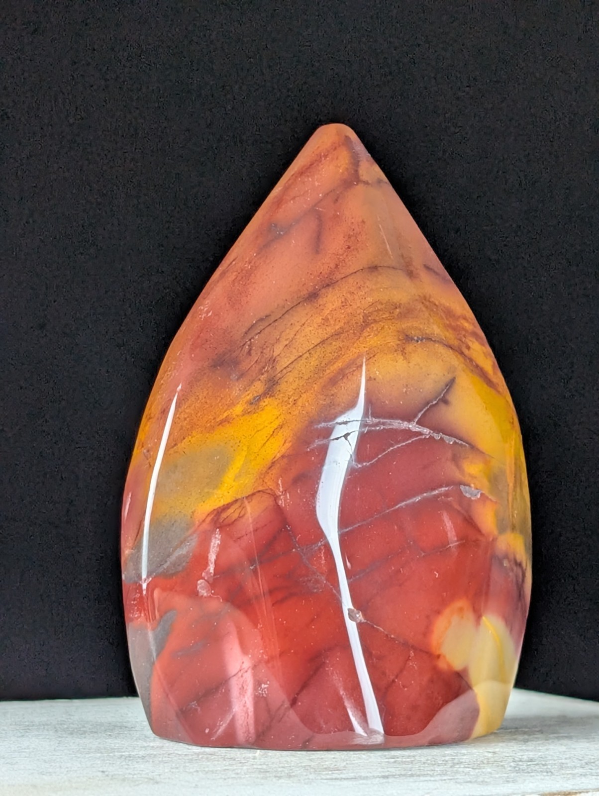Purple Mookaite Freeform Crystal Gemstone Ornament Teardrop Chakra Reiki