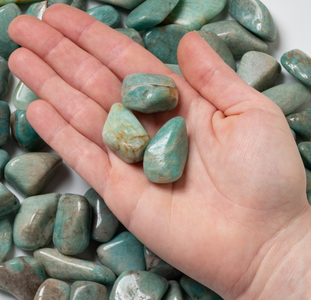 Tumbled Medium Amazonite Gemstone Crystal Jewelry Making Gem Crafting Rock