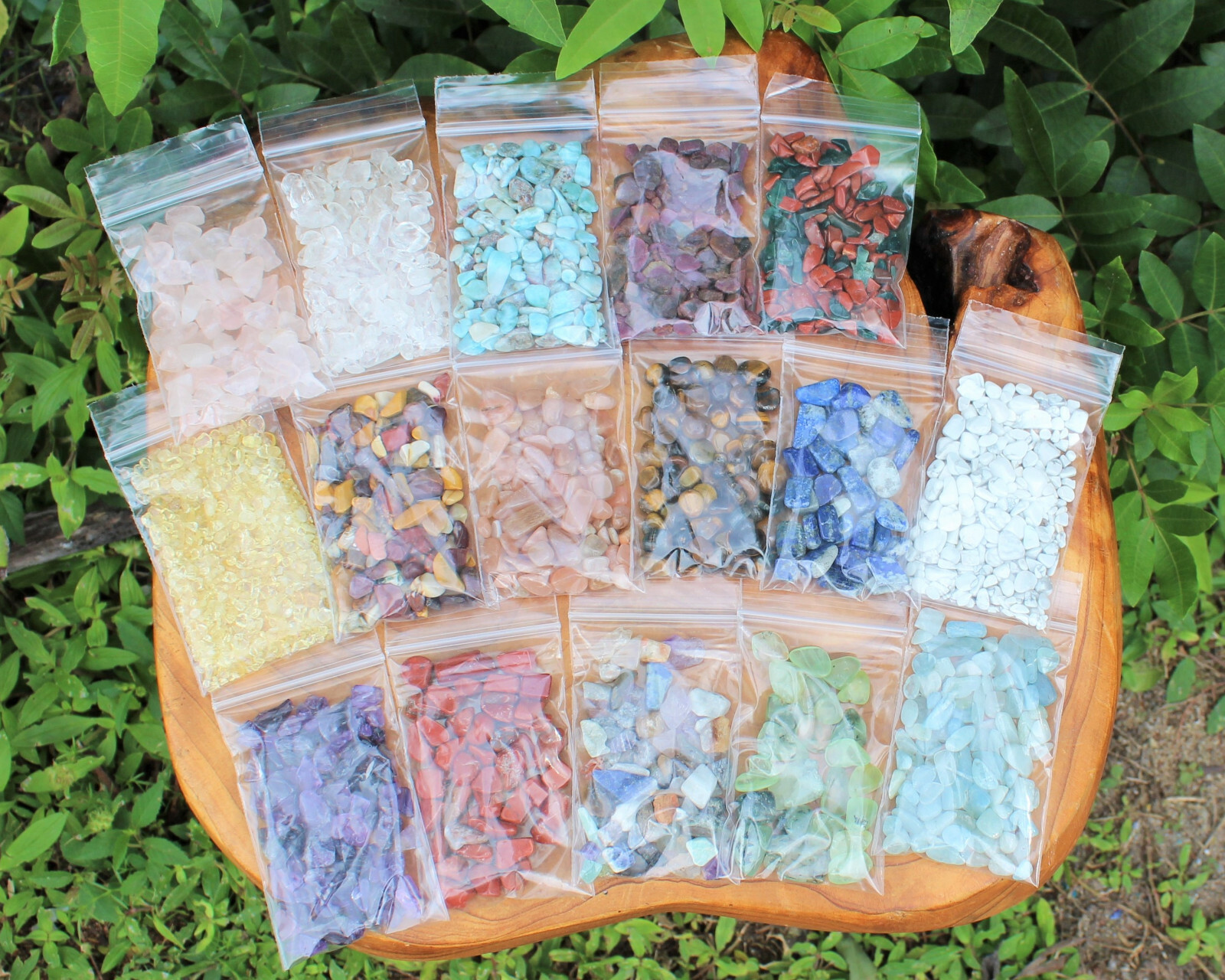 Semi Tumbled Gemstone Chips, 3 – 15 mm: 1 oz Bags, Huge Range, Premium Grade
