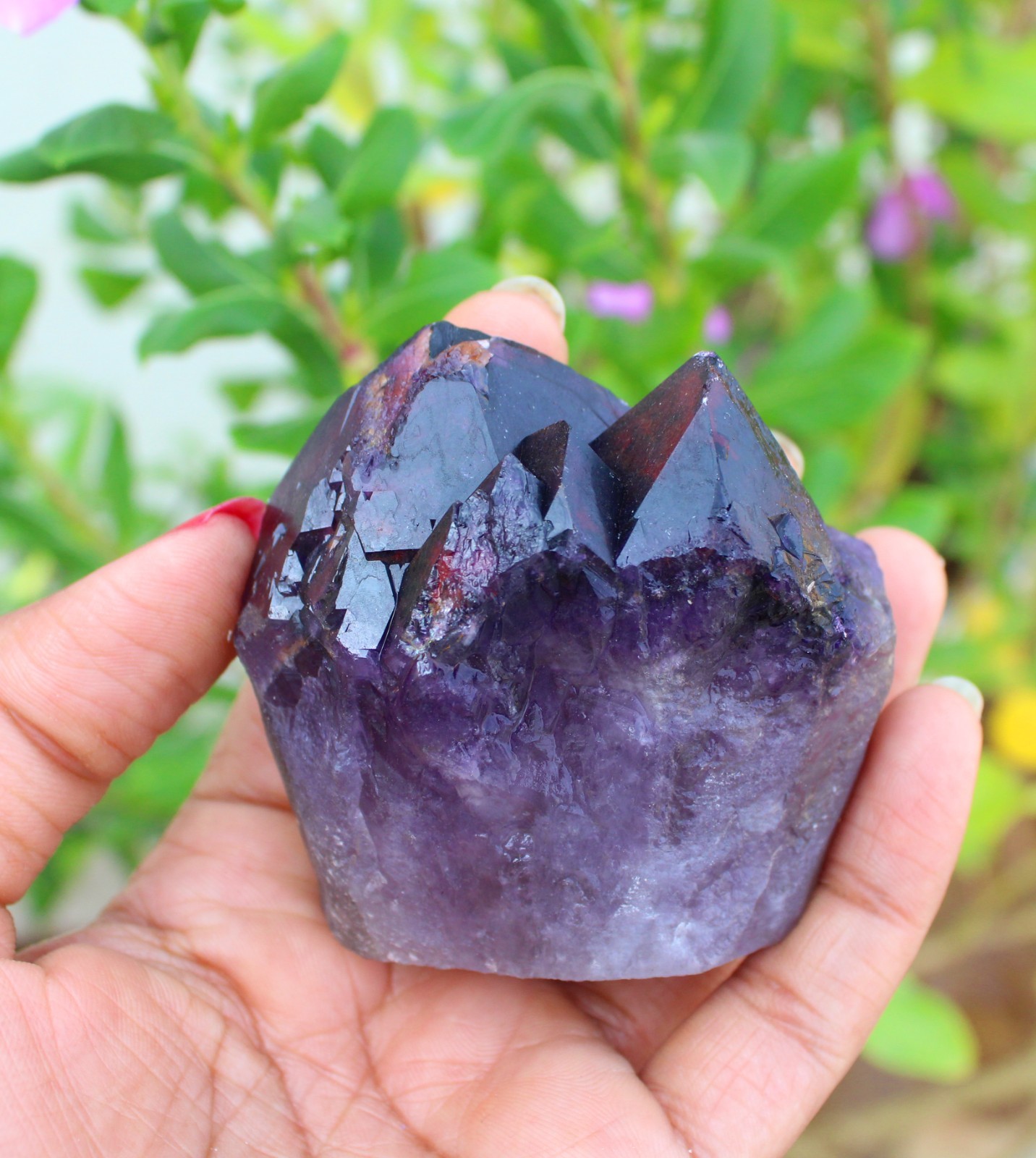 GLASSY AMYTHST NATURAL MINERALS SPECIMEN INDIA