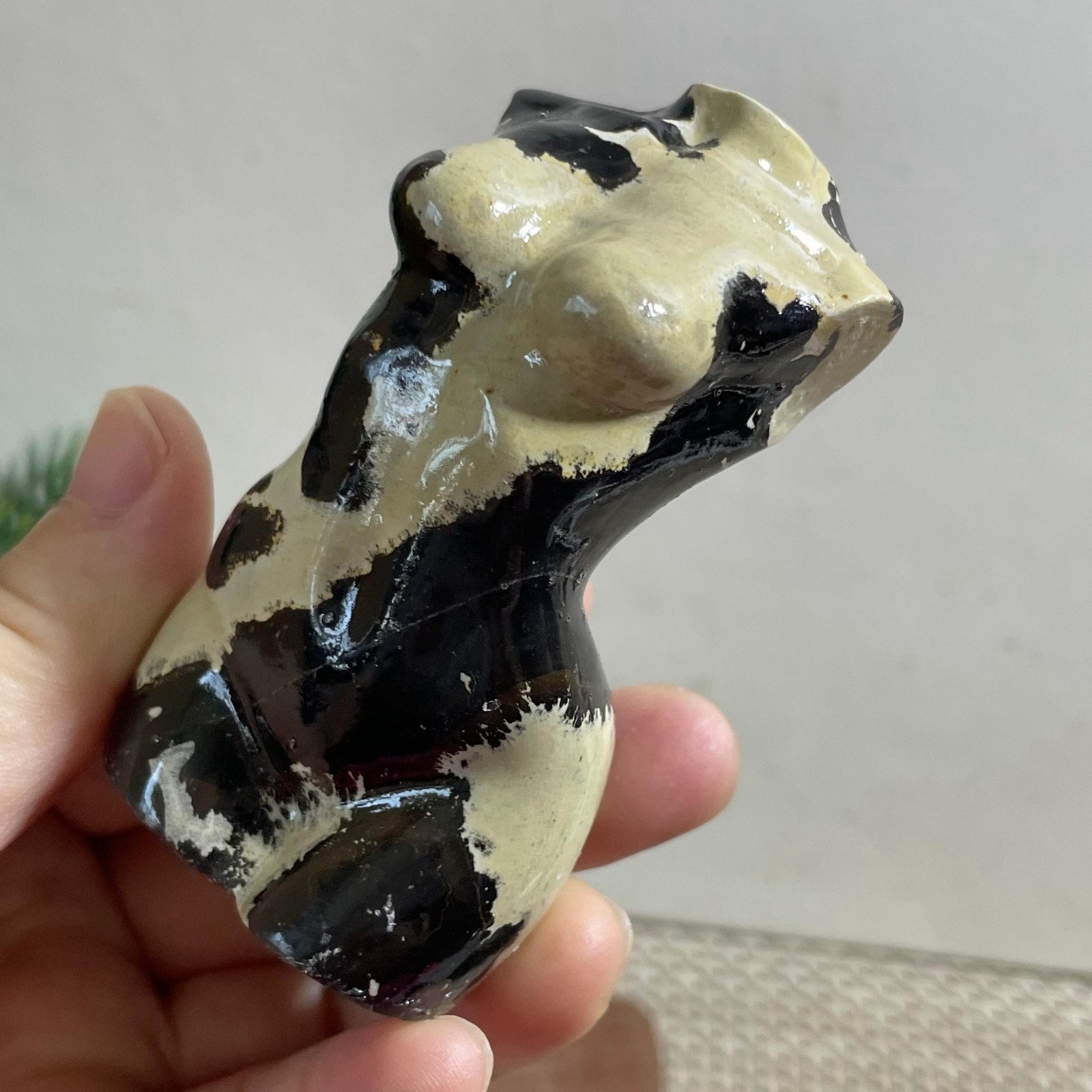 Rare 134G Traditional Chinese PaintingHand Carving Female Model