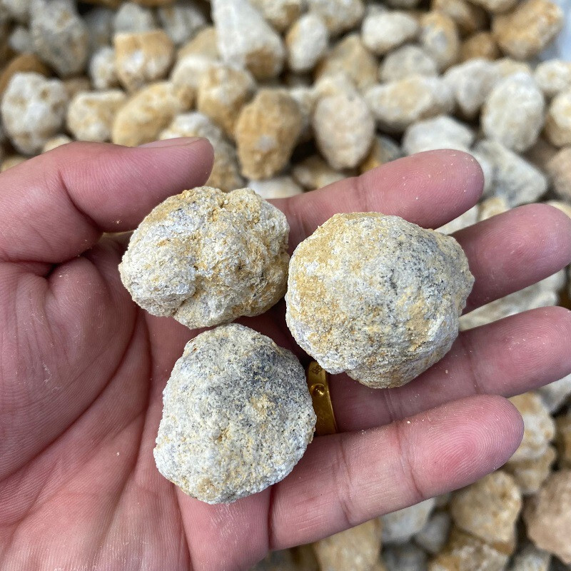 3PCs 1.5” – 2”Geode Unopened Lot Crack Break Your Own Geode Unbroken Quartz