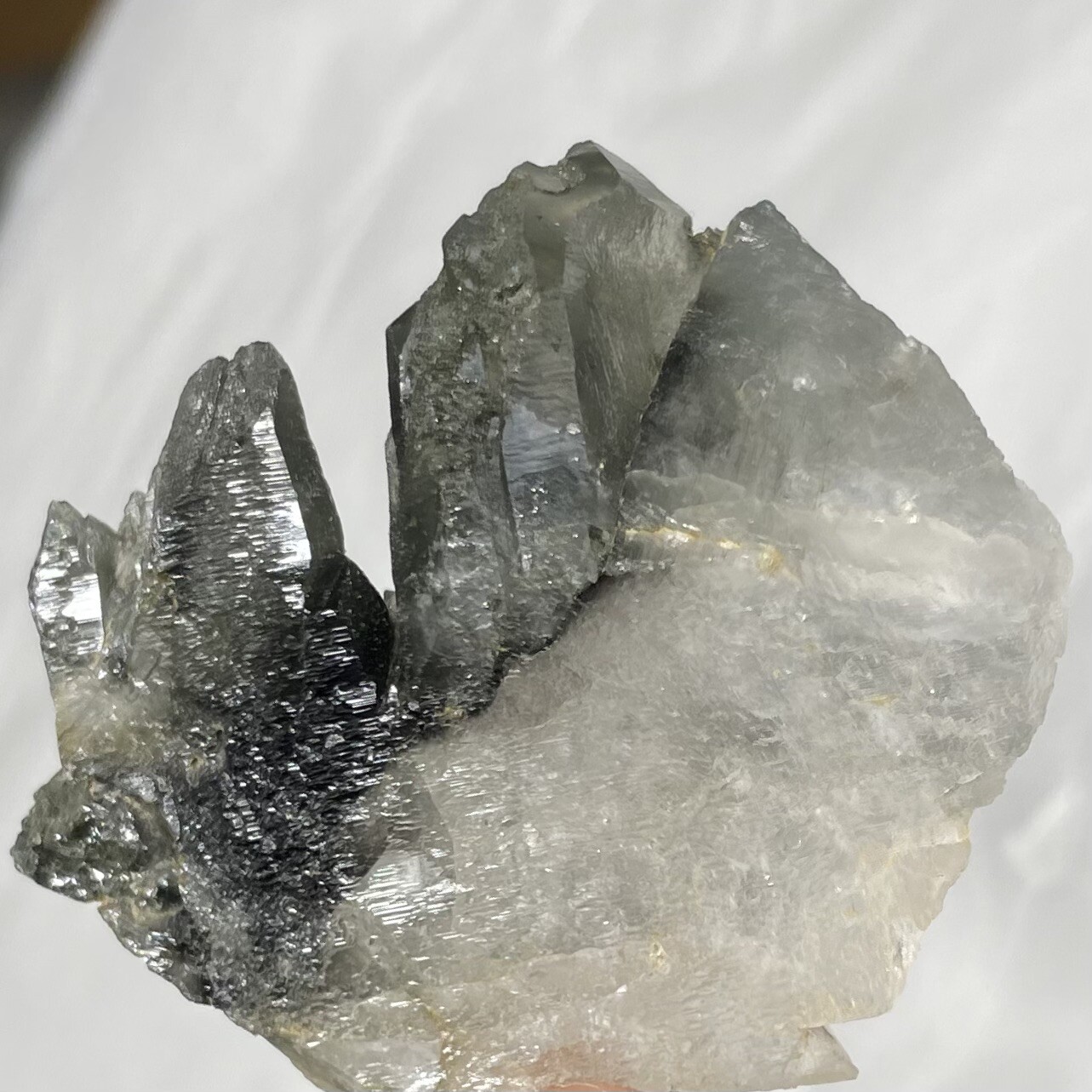 Chlorite & Amphibole In Quartz Crystal Khaplu Gilgit-Baltistan PAKISTAN Lot Of 9