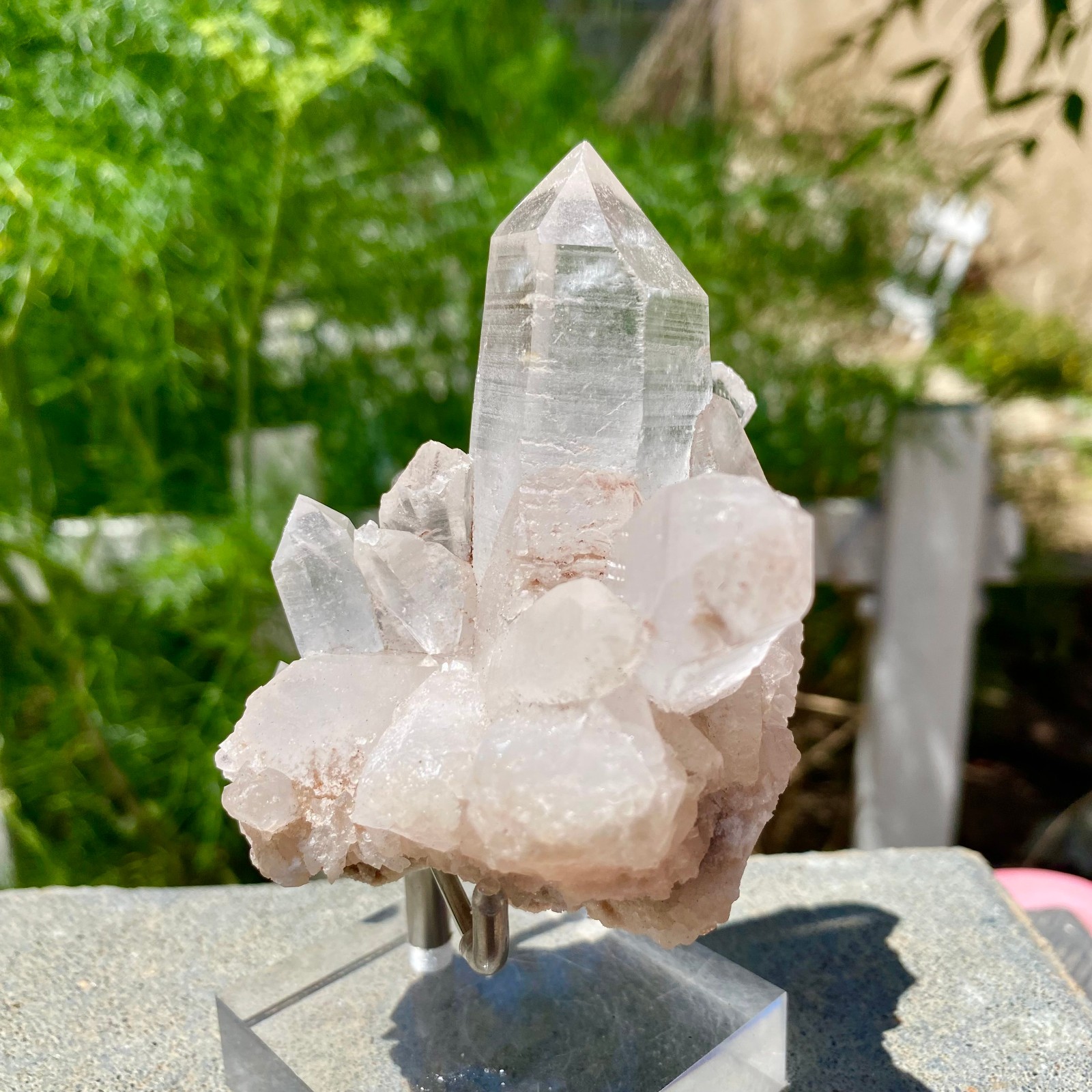 217G A+++Large Natural white Crystal Himalayan quartz cluster /mineralsls