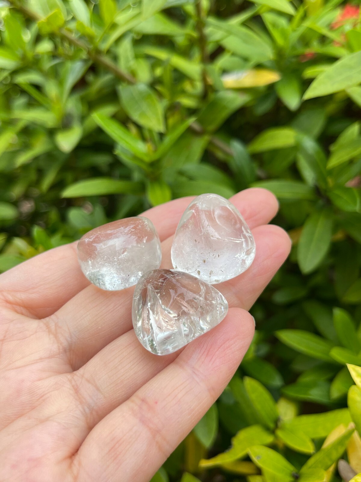 Grade A++ Clear Quartz Tumbled Stones, 0.85″-1.25″ Quartz Crystal, Pick How Many