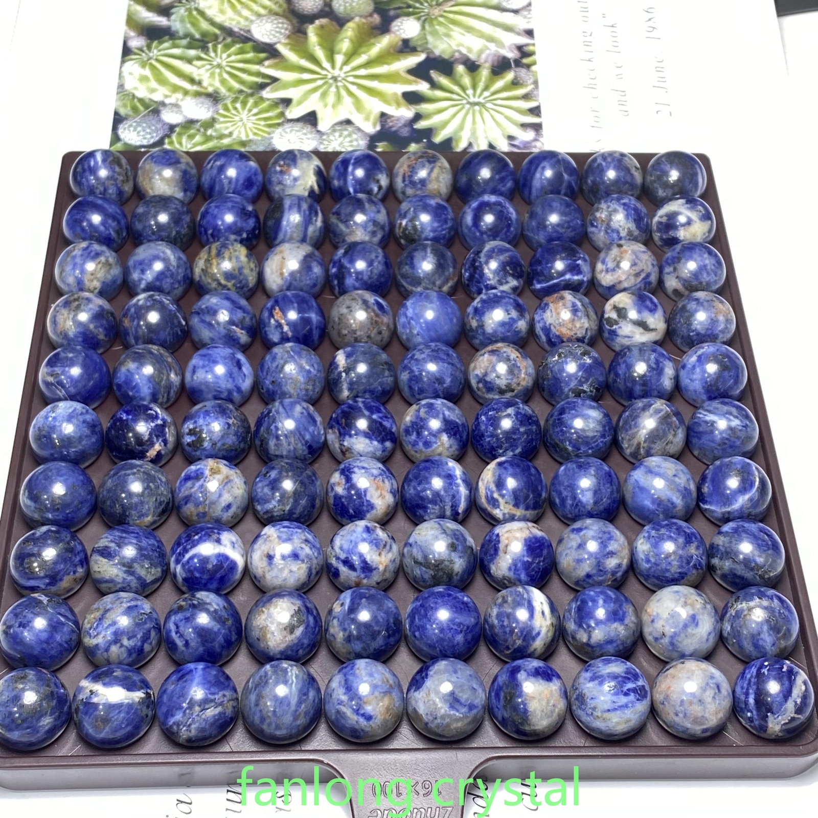 5pc Natural Sodalite Ball Sphere Quartz Crystal Mineral Gem Healing 20mm