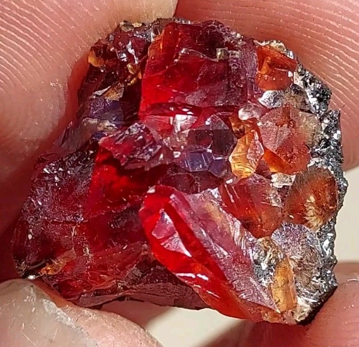 ULTRA RARE GEM RHODOCHROSITE On Matrix N’Chwaning I Mine, KMF, South Africa