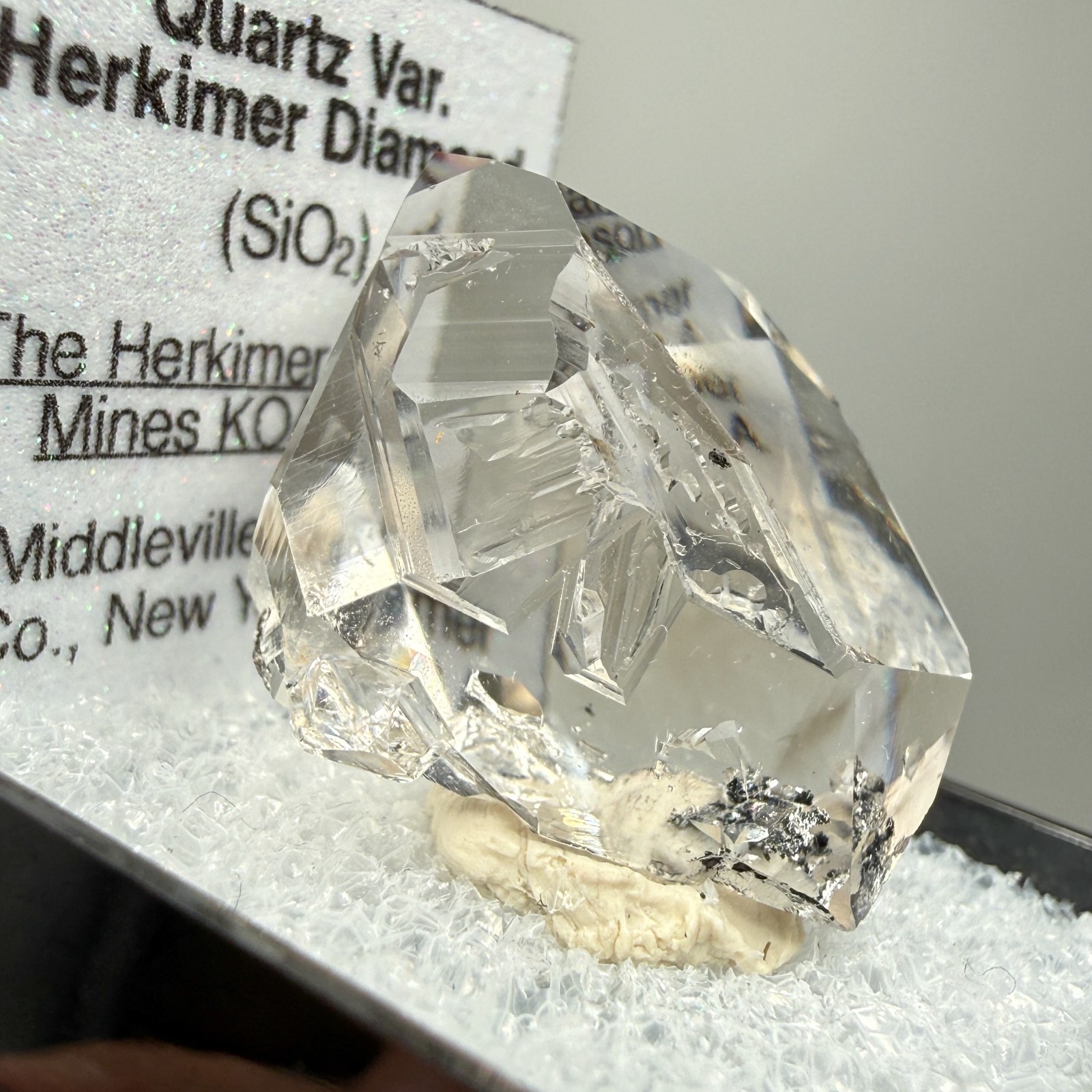 Herkimer Diamond Gem w/ A+ Clarity, Light Smoky Color