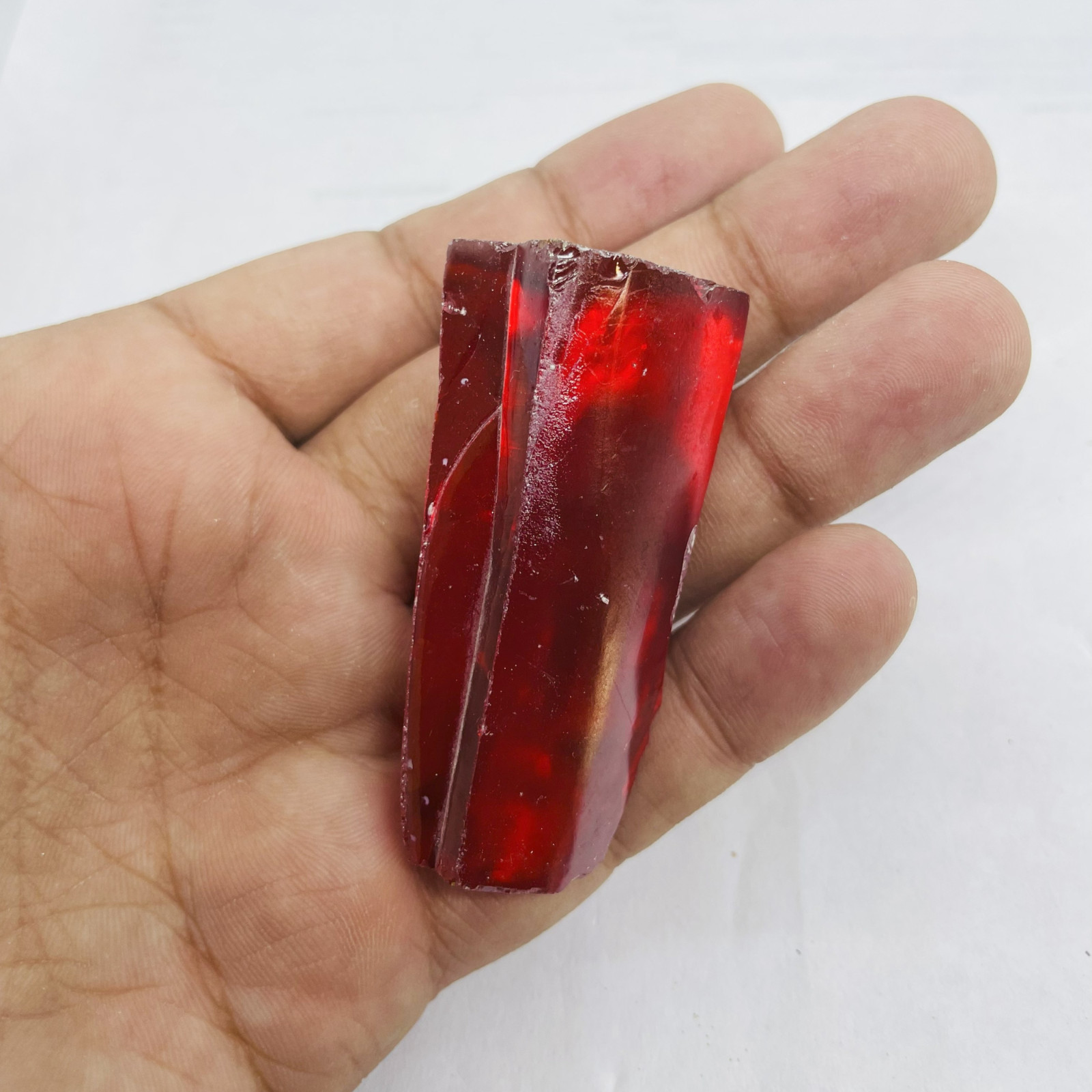 Healing Red Ruby Zircon Rough 400-500CT Meditation Crystal for Chakra Balancing