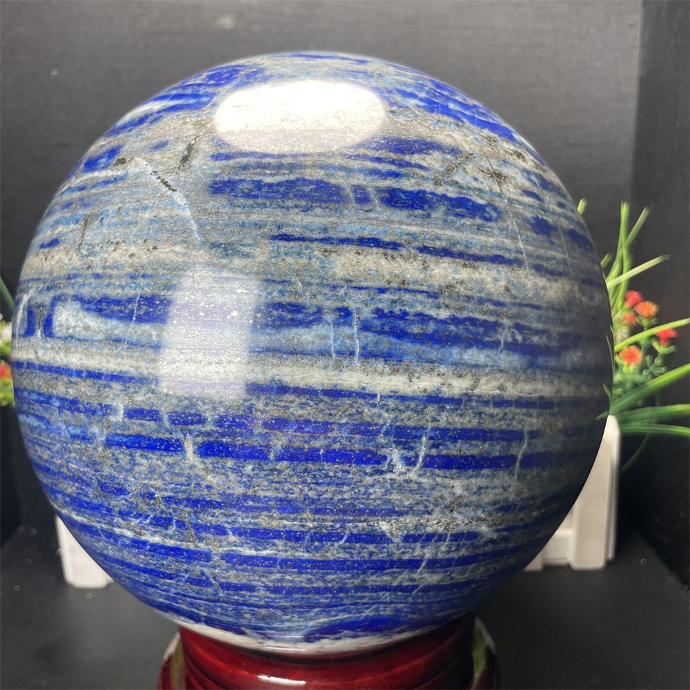 27.5LB 7.3″ Large Lapis Lazuil Sphere Ball Quartz Crystal Healing Reiki Energy