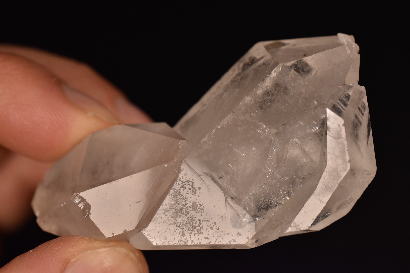 *DOUBLE TERMINATED* Quartz Crystal 6.8cm 73.4g Cluster Natural Points