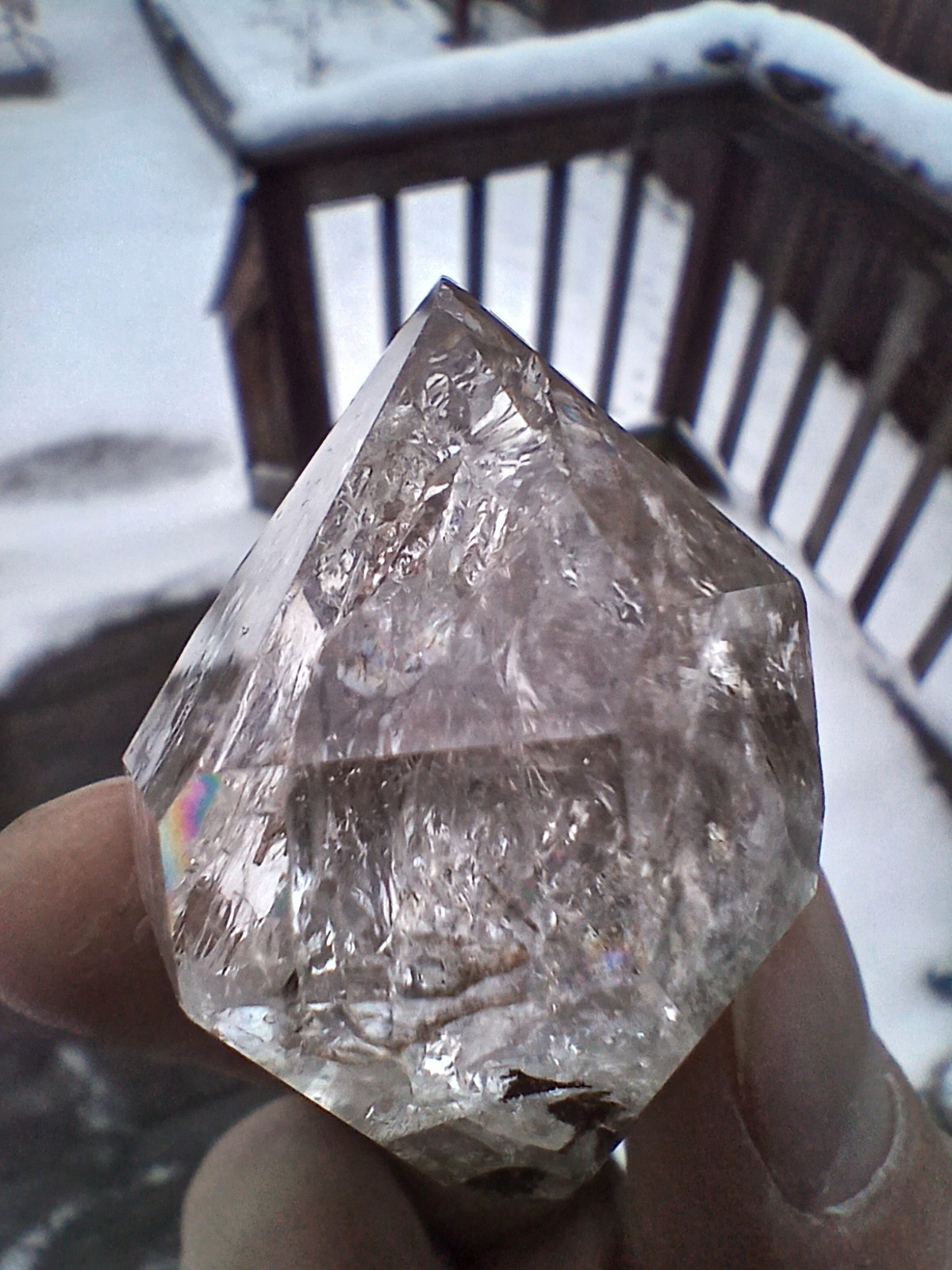 Large Herkimer 💎 Full Of 🌈s Miner Direct From NY ❤️