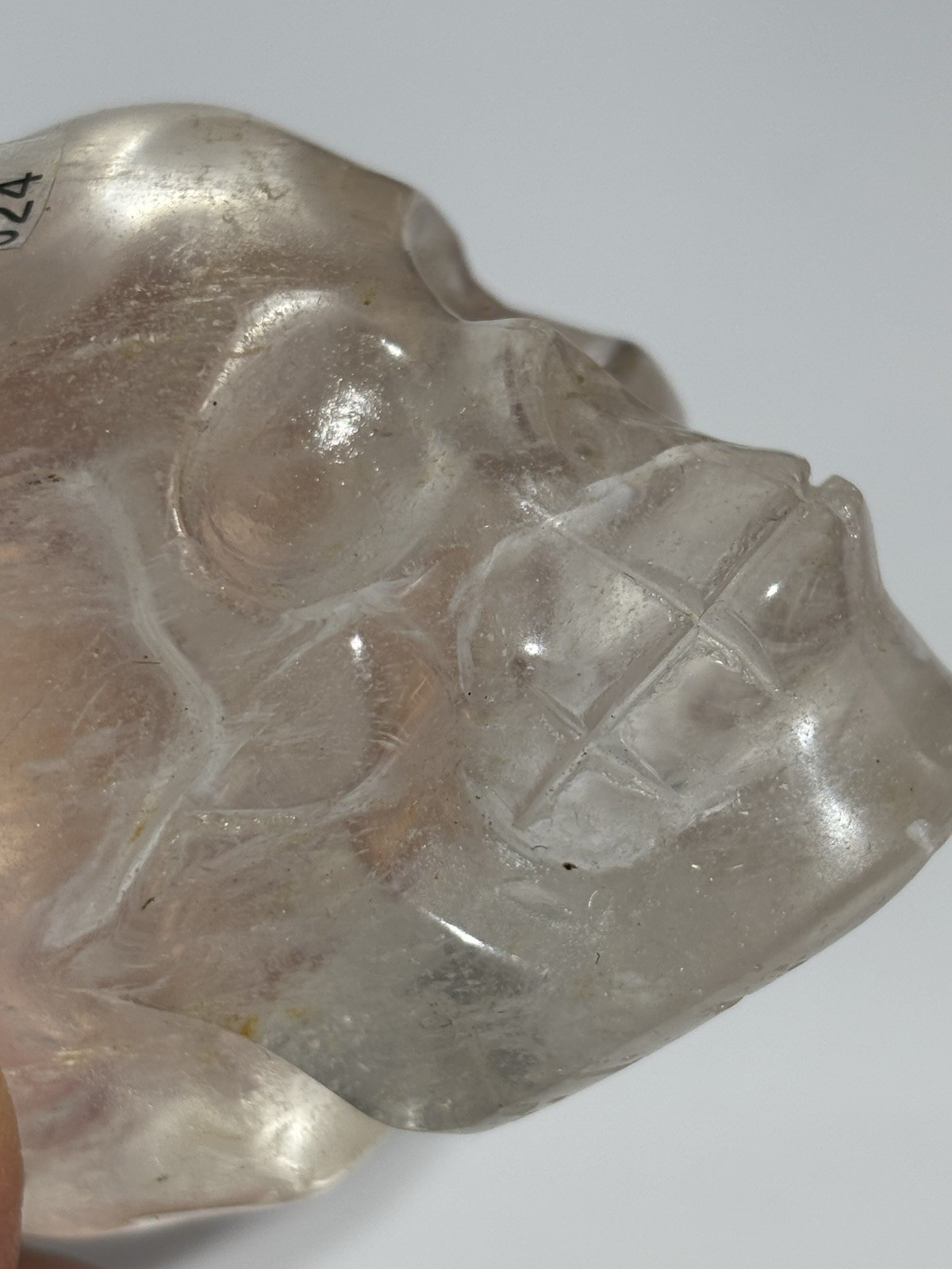 Large 247g | 65mm Natural Clear Quartz Crystal Skull Beautifully Carved Specimen