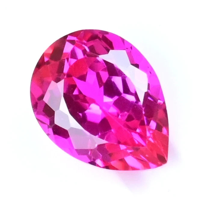 Certified 3.80 Ct Natural Flawless Mogok Pink Ruby Pear Cut Loose Gemstone 28R