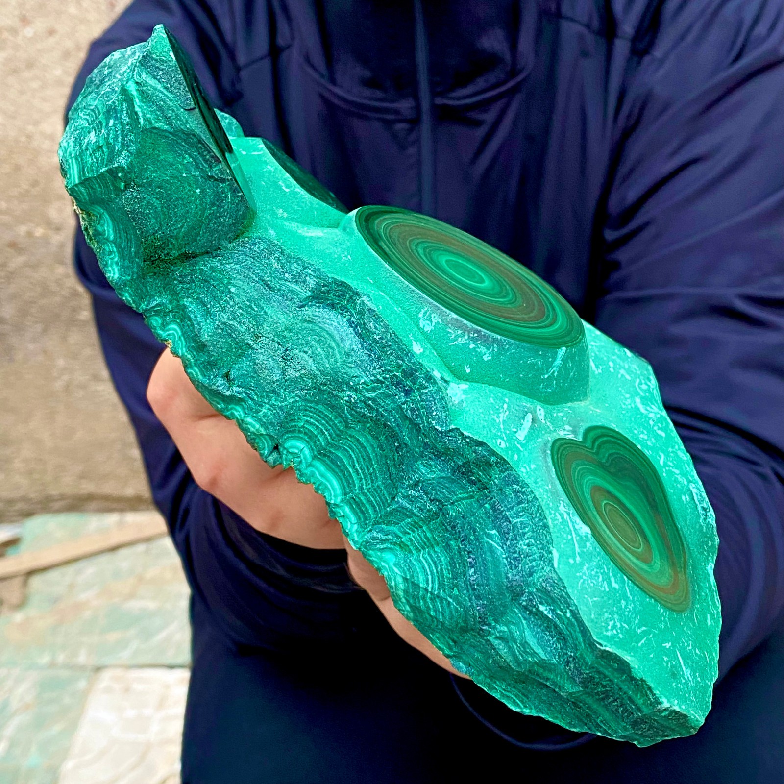 5.3LB Natural tortoise Malachite transparent cluster coarse mineral sample