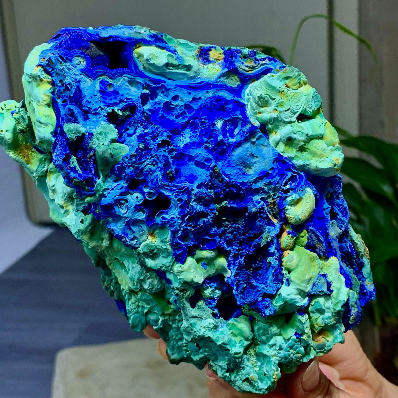 4.71LB Best Natural Azurite/Malachite raw Crystal Mineral Specimen