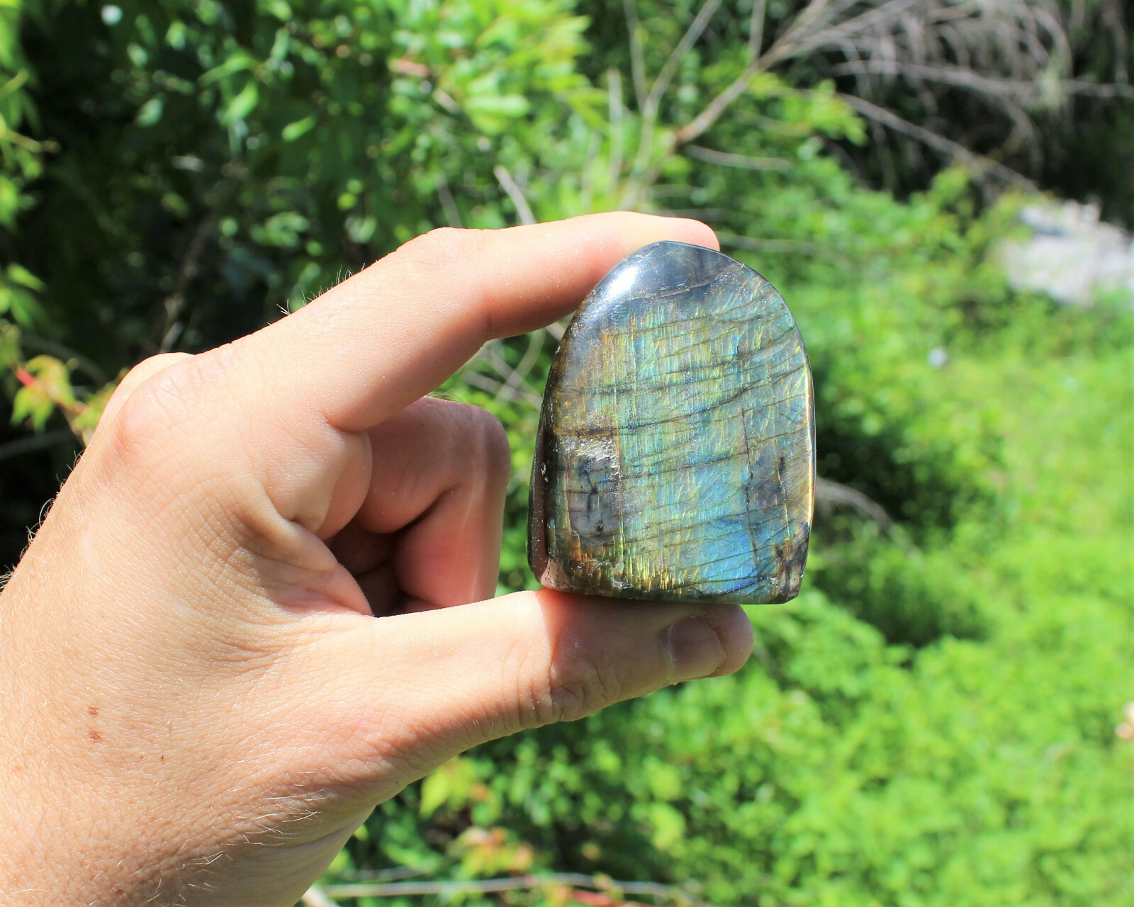 Polished Labradorite Freeform: High Flash Free Standing Crystal Display Specimen