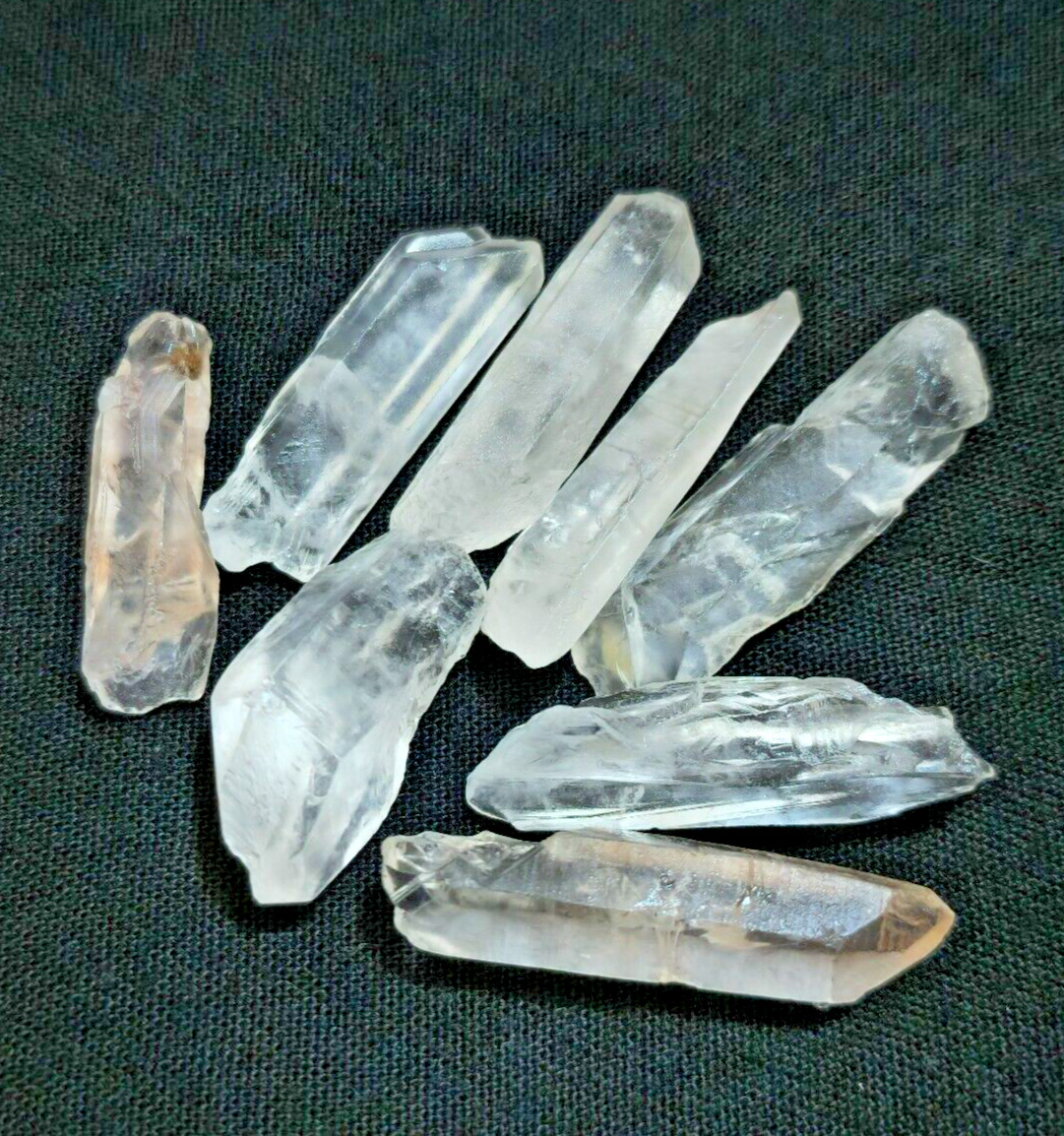 98 Crt Wonderful Crystal Quartz Raw 8 Pcs Lot Size 26-30 MM Rough Loose Gemstone