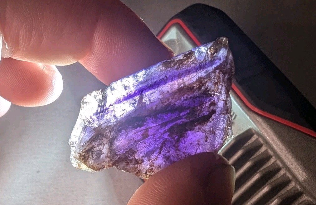 Purple Fluorite Crystal Cube Specimen Hardin County Cave-In-Rock IL