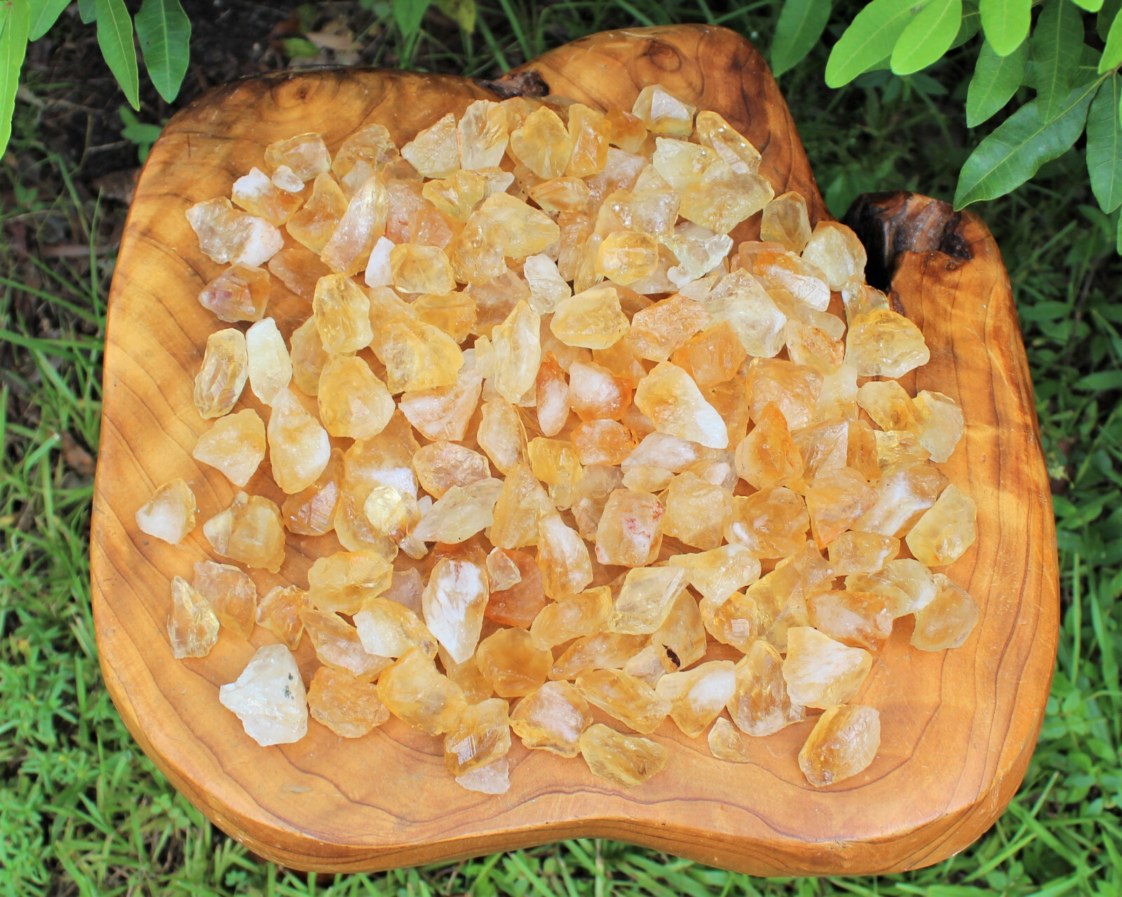 Rough Citrine CHIPS, Loose 1 lb Bulk Lot (16 oz Raw Crystal Chips) Crafting