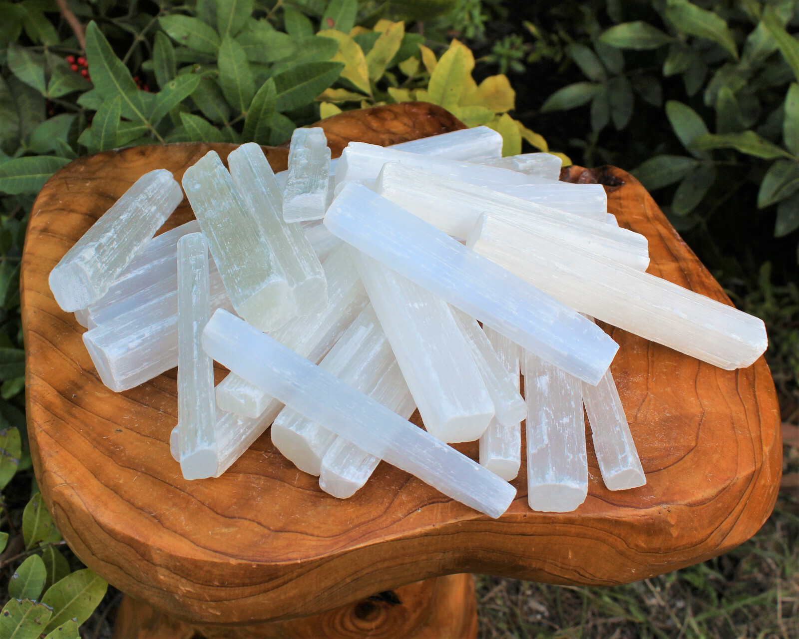 10 lb Bulk Wholesale Lot 5″ Selenite Logs Crystal Sticks Wand Blade 10 Pounds