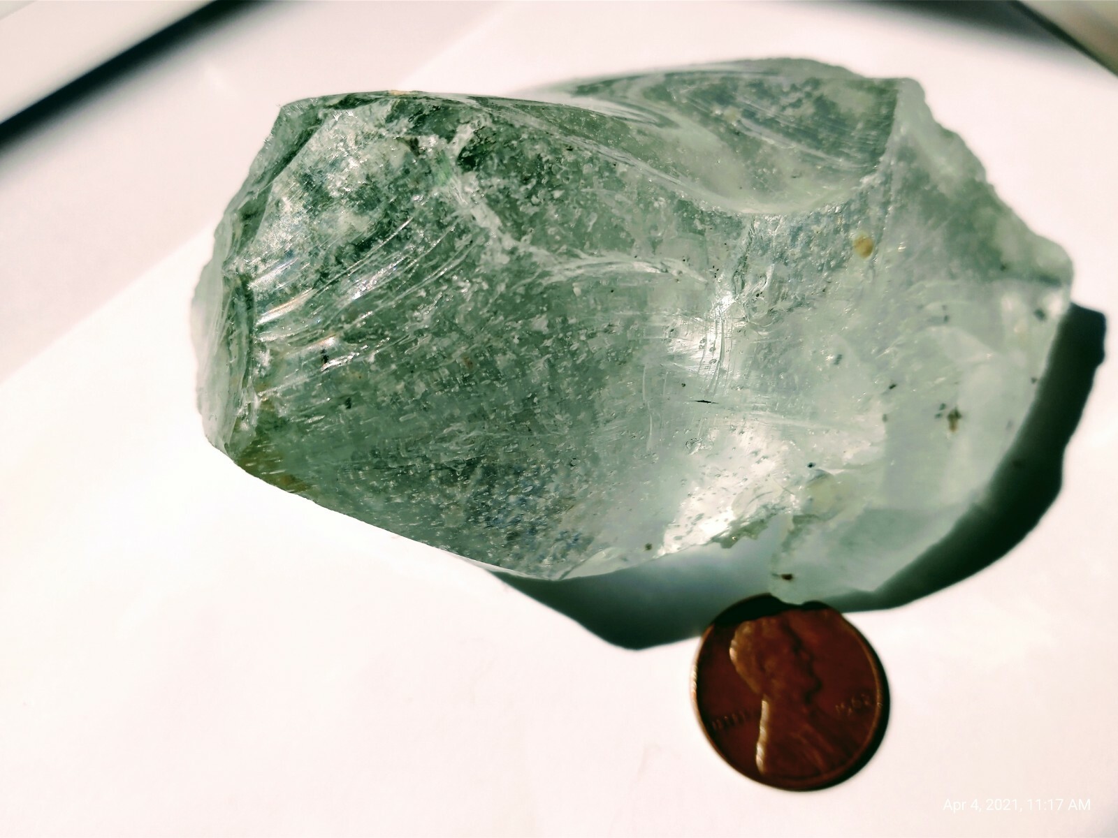 Andara Crystal Electric Rainbow sea foam monatomic healing stone 235 grams