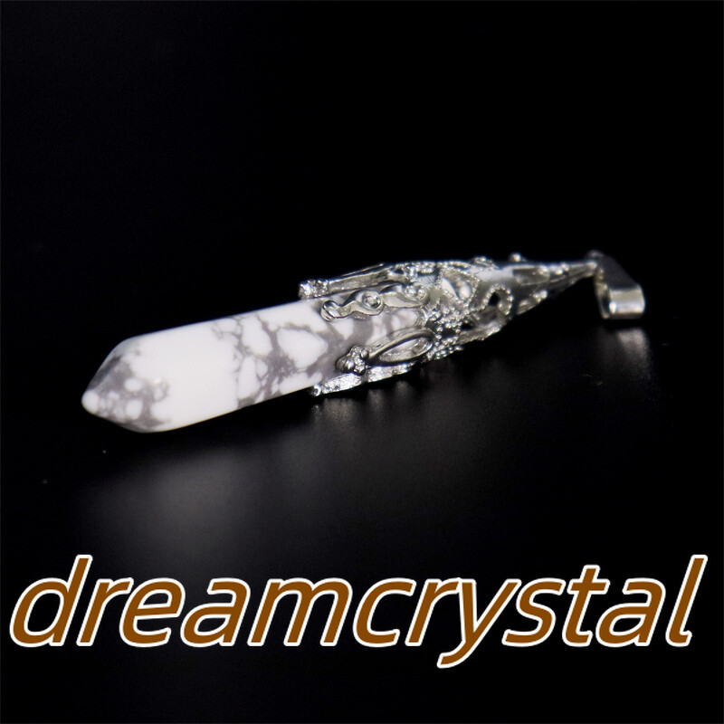 50pcs Mix Natural Quartz Crystal Alloy Soul Pendulum Pendant Reiki Random Gift