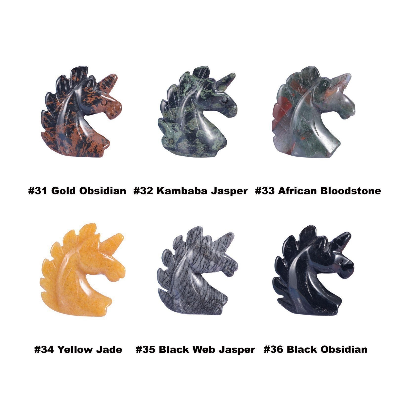 2.2 Inch Unicorn Crystal Figurines