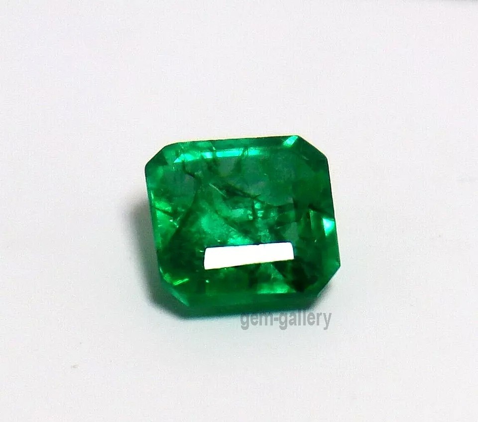 Emerald Loose Gems] Excellent Radiant Cut Columbian 10Ct Certified Custom Free