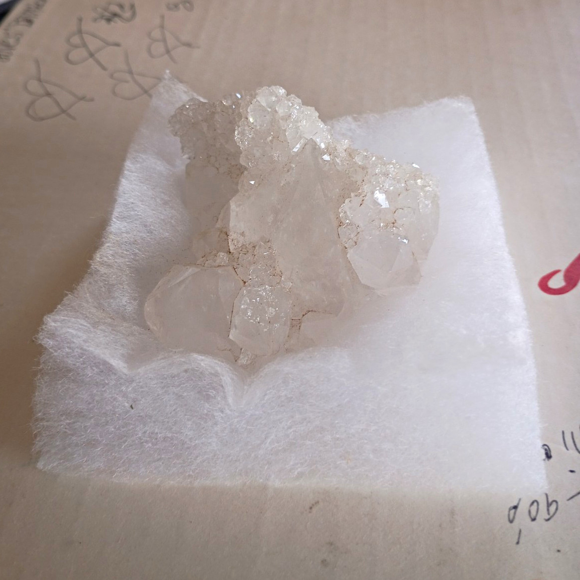 Sparkling Clear Quartz Crystal Cluster – Raw Druzy Quartz Mineral Specimen