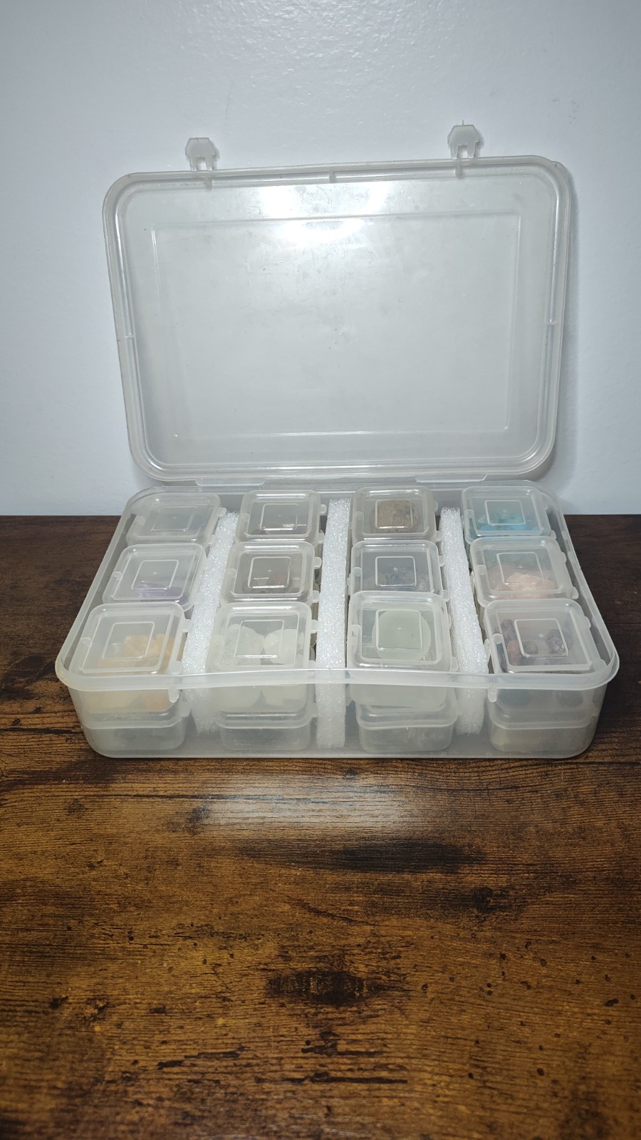 Huge Mixed Crystal & Gemstone Lot-Rough And Tumbled Specimens With Organizer
