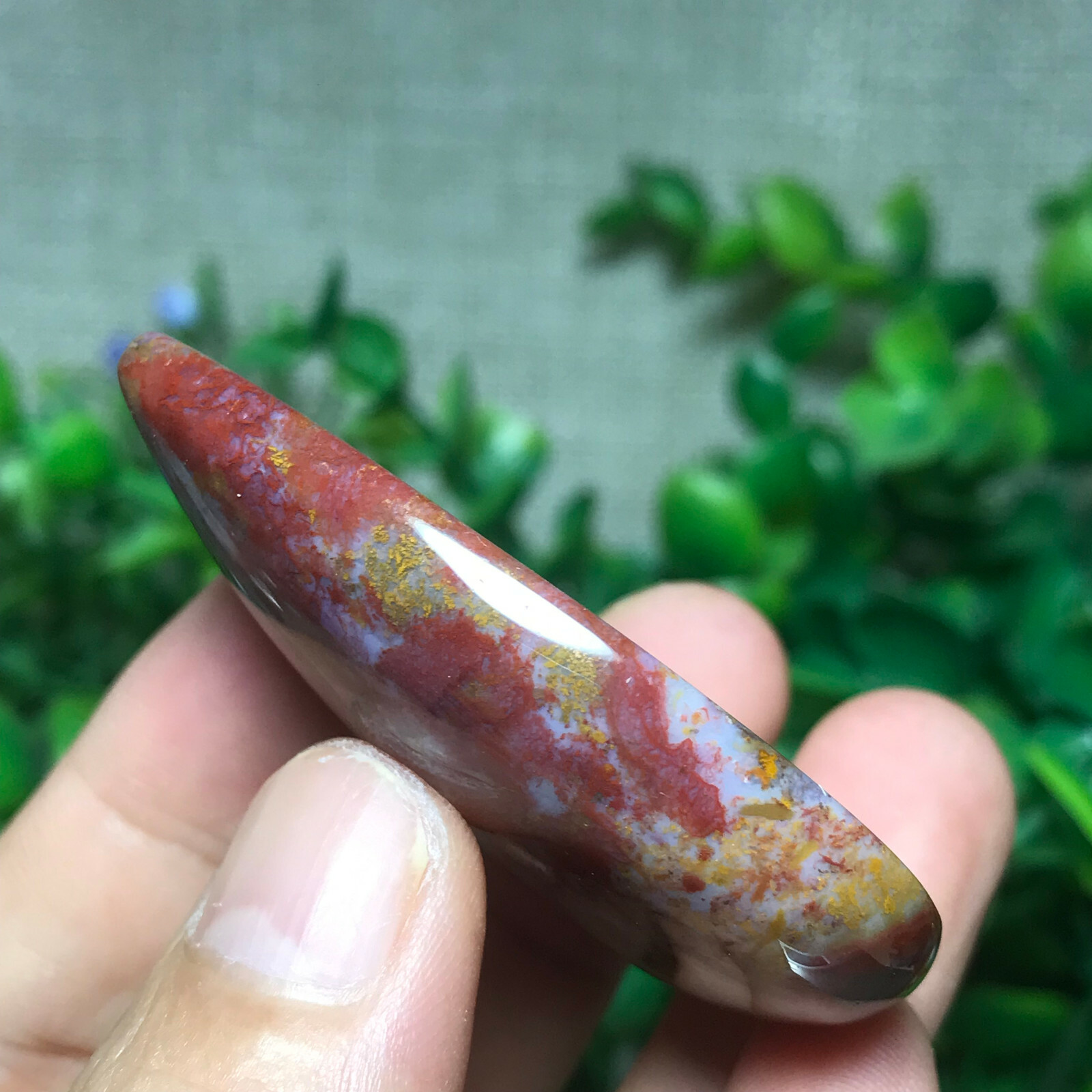 28g Natural Quartz Crystal agate Droplet shape 01