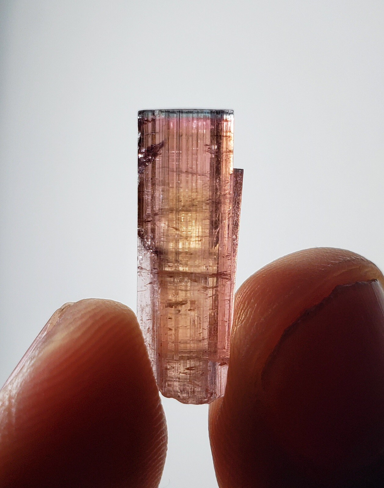 Top Quality Bi Colour Tourmaline Crystals From Afghanistan Mine 7.0 Carats