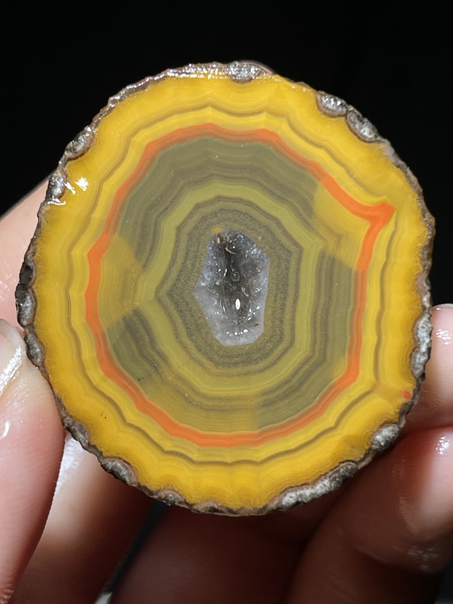 1pair Chinese natural Warring States Red agate crystal hole crystal 73g A38