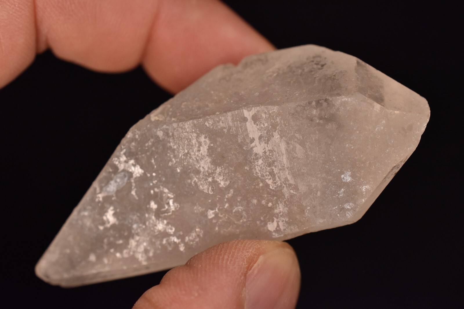*DOUBLE TERMINATED* Quartz Crystal 6.8cm 52.2g Natural Points Genuine Clear