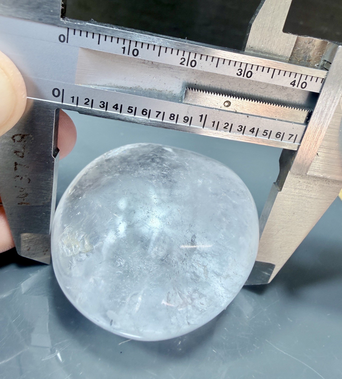 Crystal Clear Quartz Palmstone Natural Master Healer spiritual meditate 90g (4)