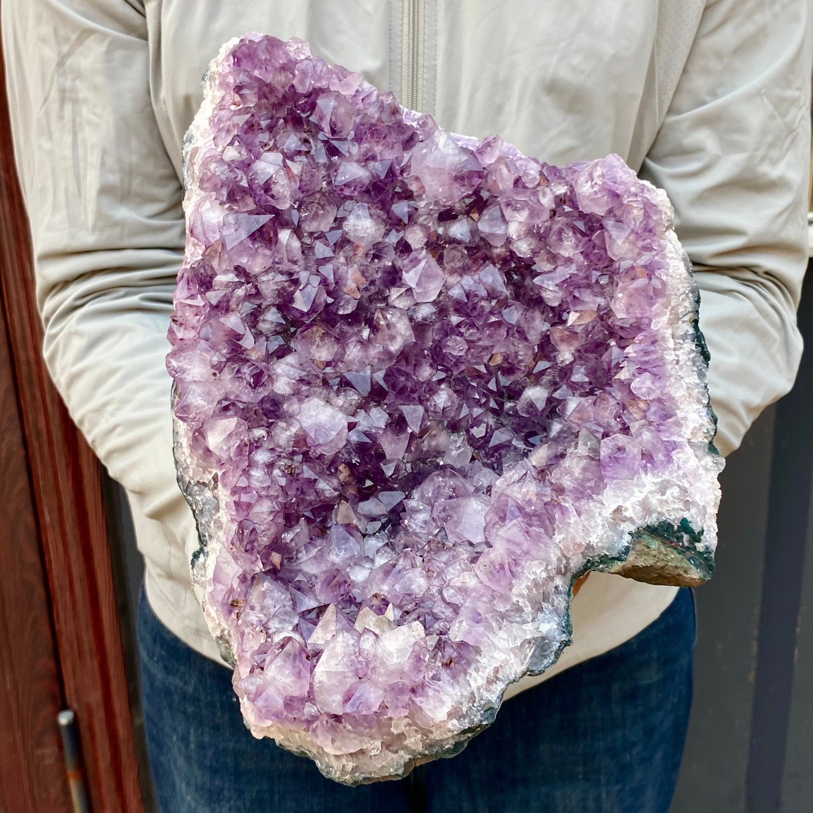 8.48LB Natural Amethyst Cluster quartz cluster crystal mineral specimen Healing
