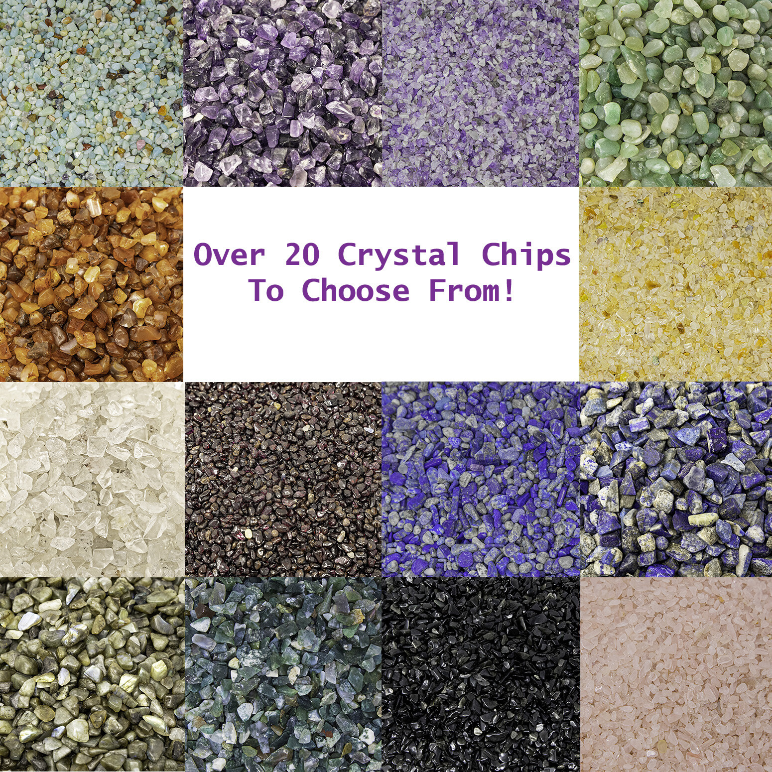 1/2 LB – 1 LB Tumbled Crystal Chips Bulk Gemstone Undrilled Beads Natural Stones