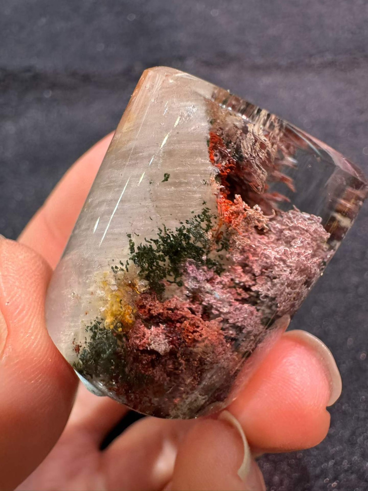 29*26mm Natural Garden Crystal Quartz Mineral Reiki energy