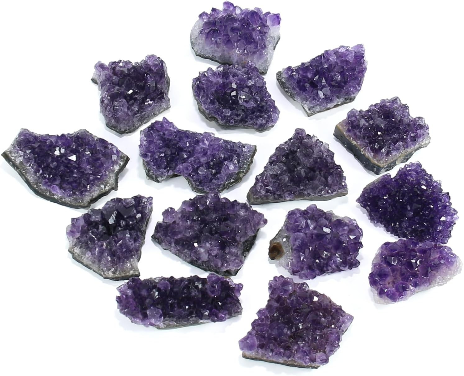 Natural Amethyst Cluster Purple Crystal Stone Healing Crystal Mineral Home Decor