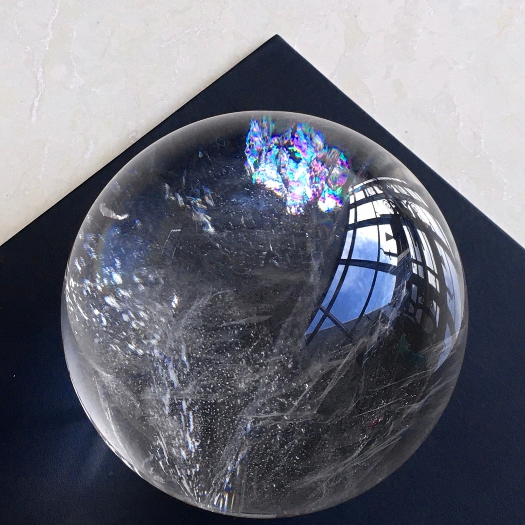 14LB Natural Clear Quartz Sphere Large Crystal Ball Reiki Healing