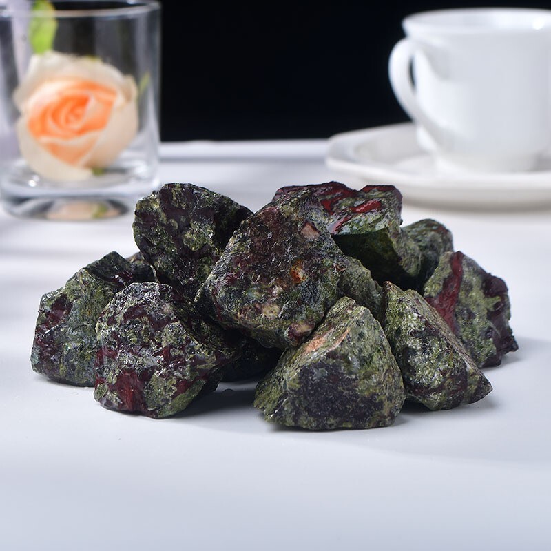 Raw Rough African Blood Stone Chunks Healing Crystal Rocks for DIY Gifts 1PCS