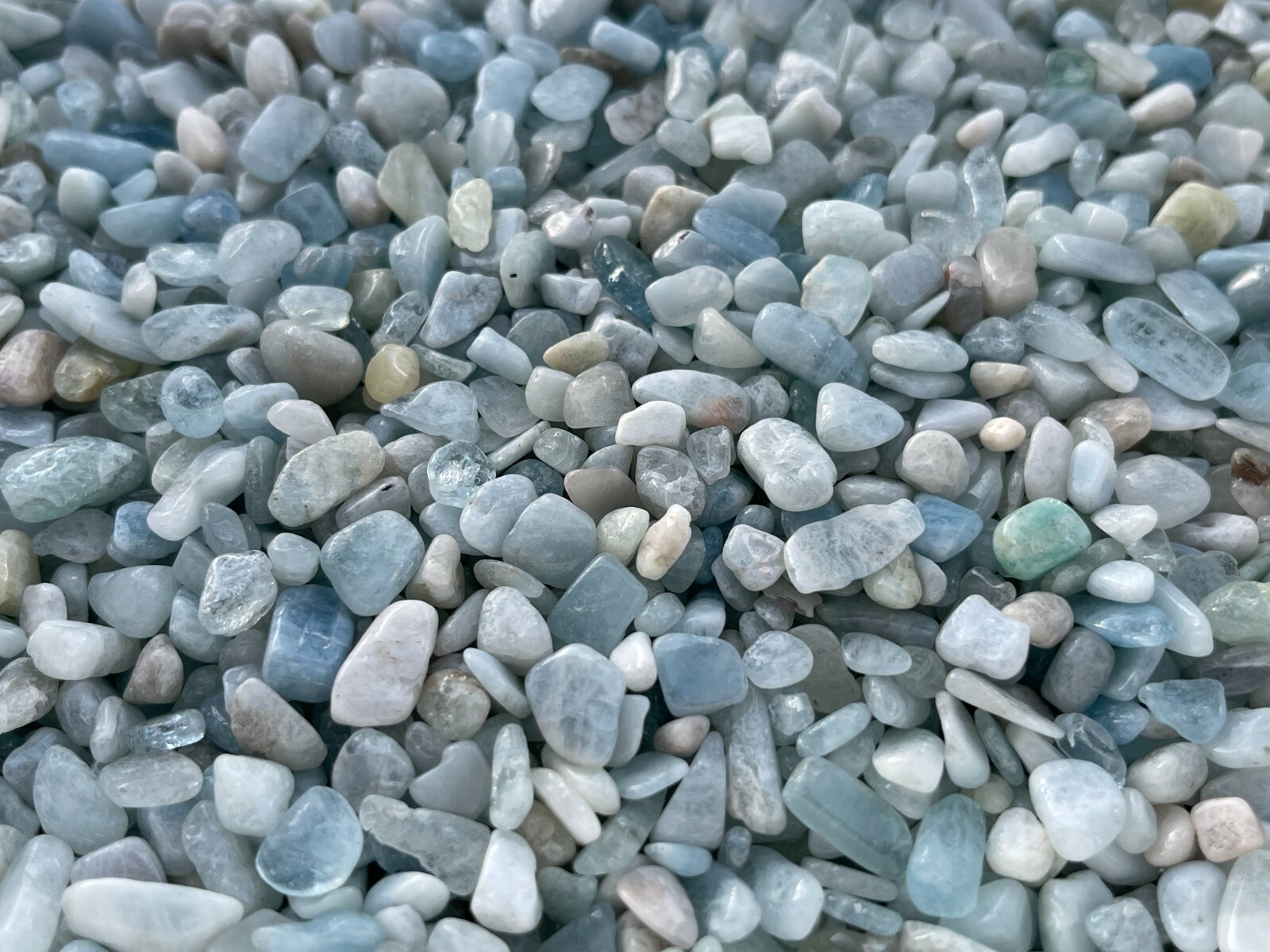Grade A++ Aquamarine Semi Tumbled Gemstone Mini Chips 4 -12mm,Wholesale Bulk Lot