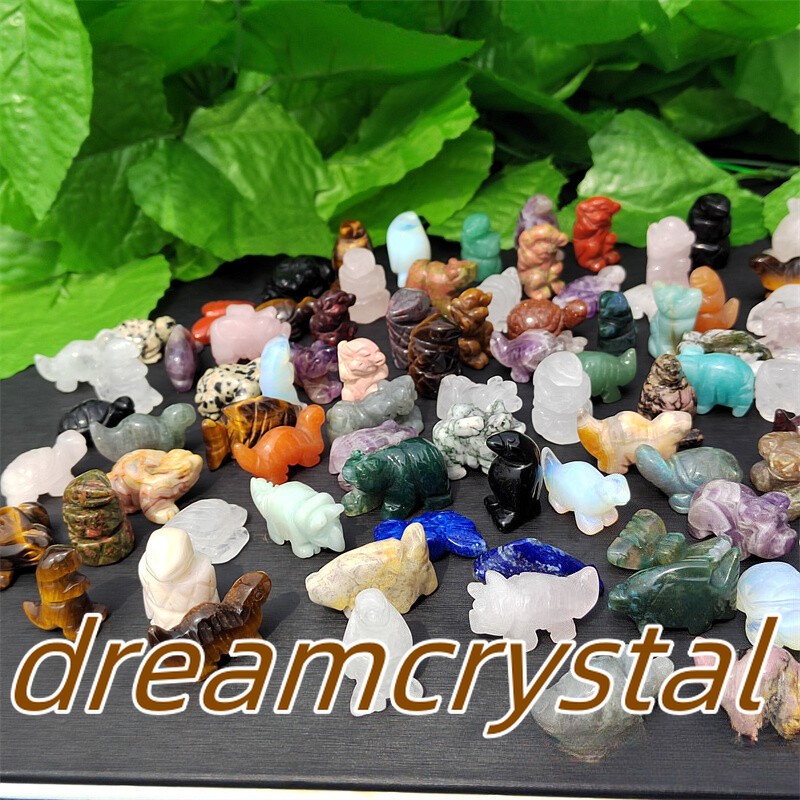 100pcs Natural Quartz Crystal Animal Carved Mini Crystal Skull Healing wholesale