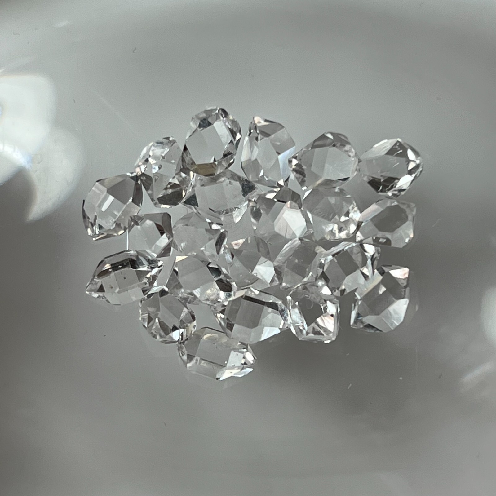 24 Pcs Herkimer diamond crystals 6 to 7mm