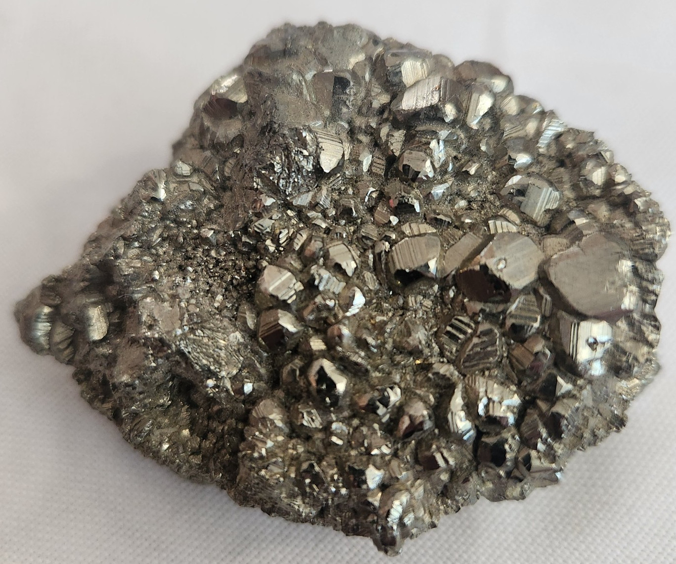 Pyrite Cluster 204 grams 7.196 ounces – Longest dimension 63.5 mm or 2.5 inches