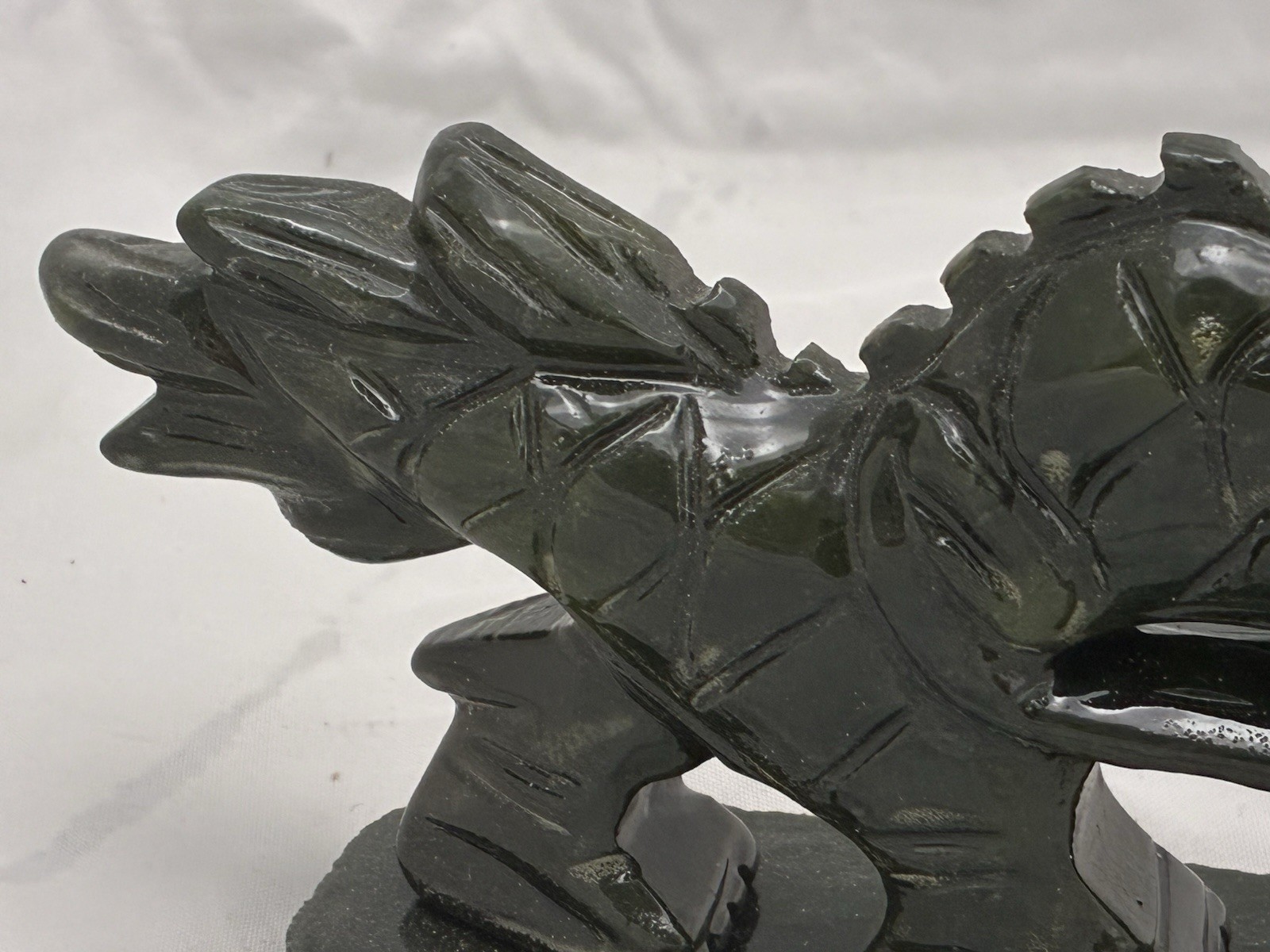 Jade Dragon Chinese Carving Afghanistan Jade Dragon Statue