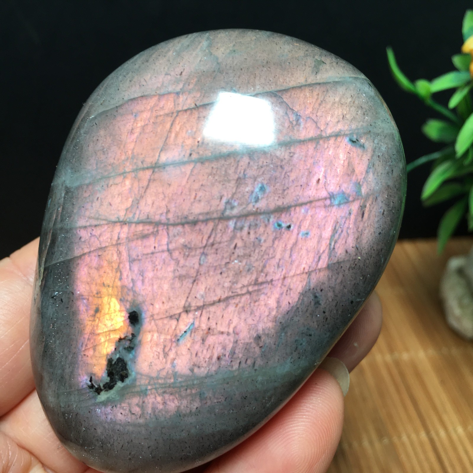 146g Natural Polished Labradorite plamstone Crystal Specimen fb1767