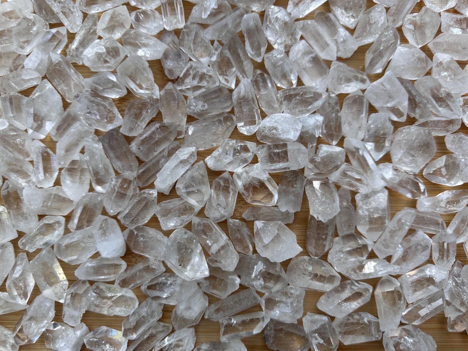 0.75″ – 1.5″ Small Rough Clear Quartz Point, Raw Healing Crystals, Wholesale Lot