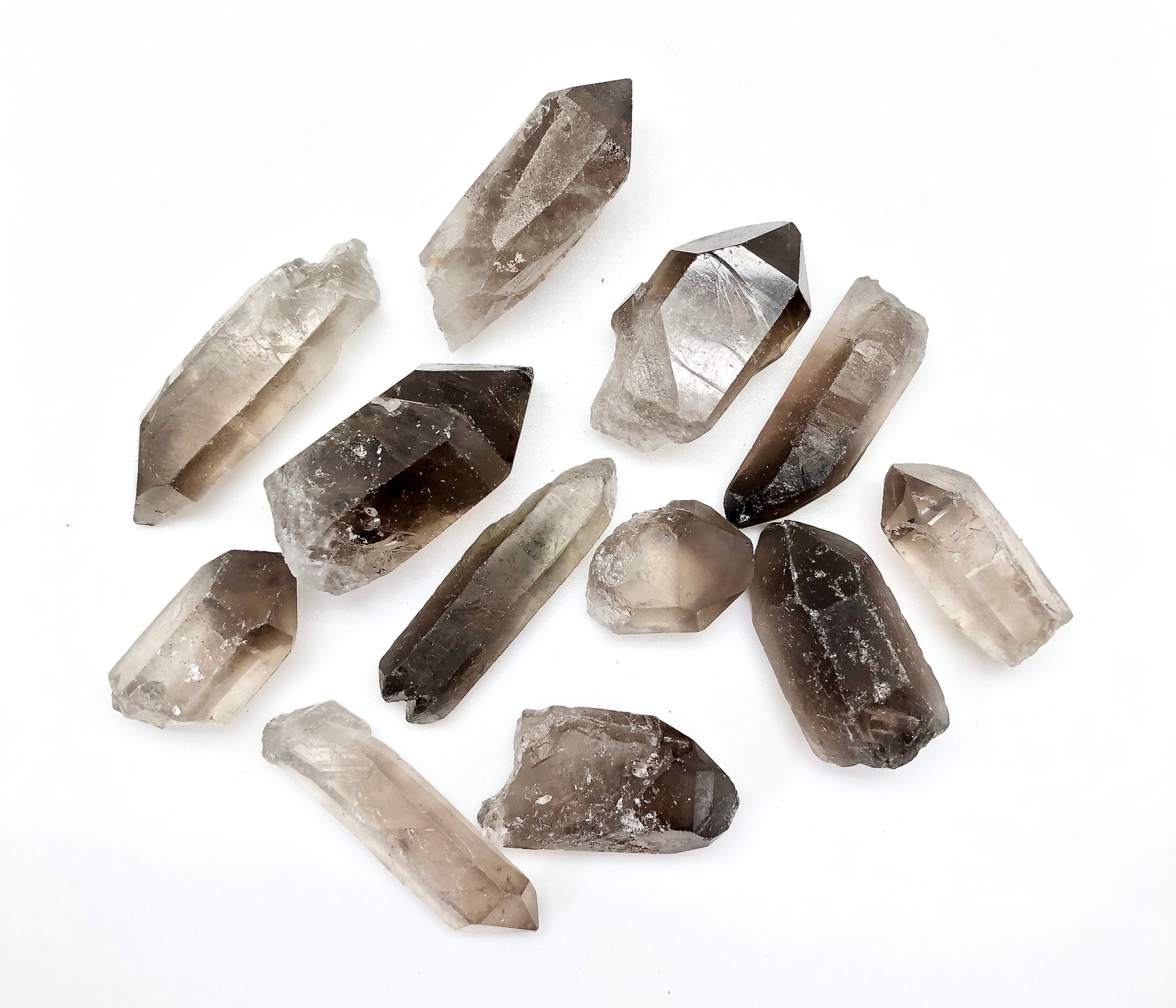 Raw Smoky Quartz Crystal Point, Natural Smoky Quartz from Brazil